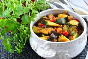 Ratatouille z mięsem mielonym