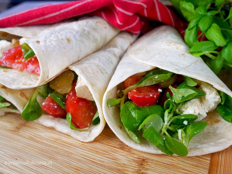 Tortilla z warzywami i fetą