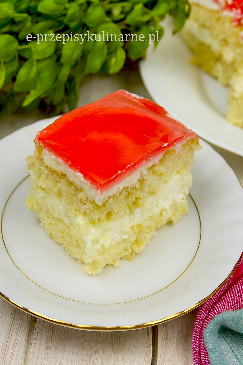 biszkopt z galaretką i mascarpone
