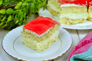 Biszkopt z galaretką i mascarpone