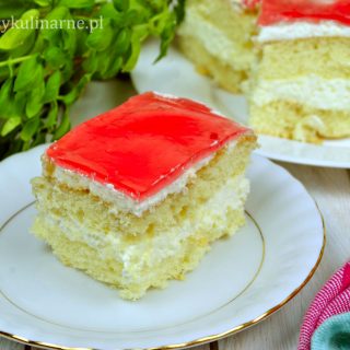 Biszkopt z galaretką i mascarpone