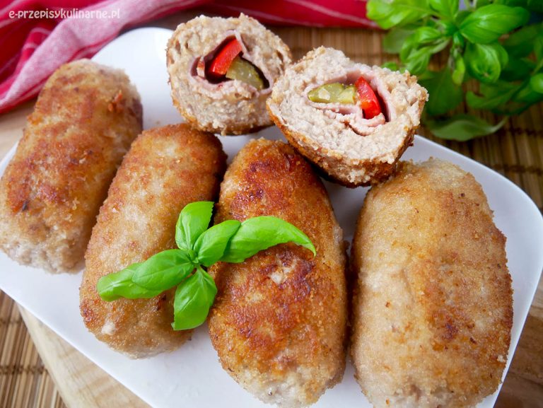 Musztardowe kotlety mielone z farszem – przepis na pyszne rolady