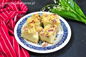 ciasto z rabarbarem na oleju