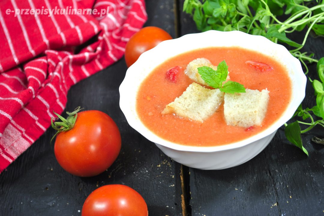 Gazpacho chłodnik z pomidorów ePrzepisyKulinarne.pl