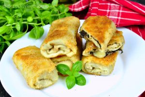 Krokiety z pieczarkami i serem żółtym