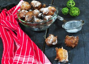 Mini pączki bananowe