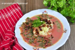 Botwinka z ziemniakami