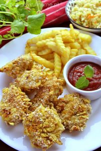 Pieczone nuggetsy z kurczaka