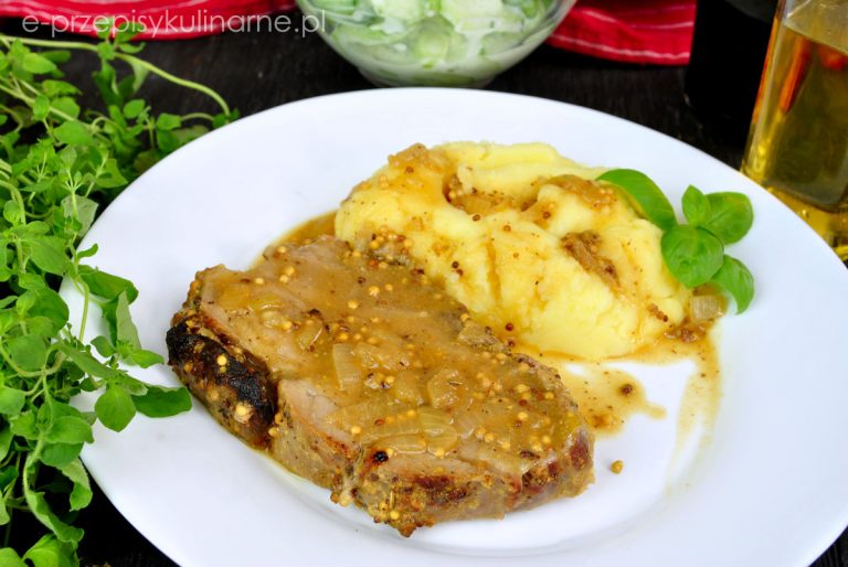 Karkówka pieczona w musztardzie