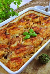 Skrzydełka na ryżu