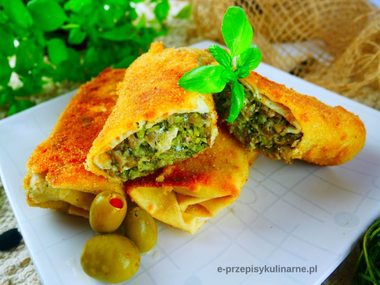 Krokiety z brokułem i pieczarkami
