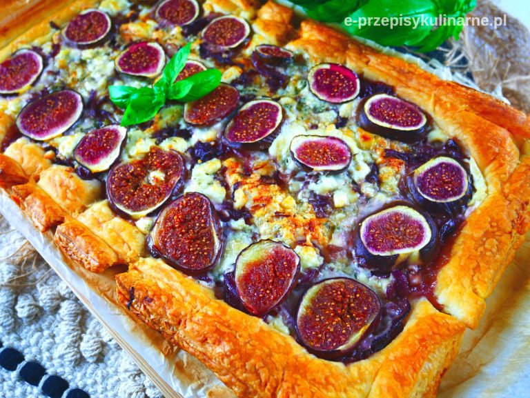 Tarta z ciasta francuskiego z figami - przepyszna i szybka