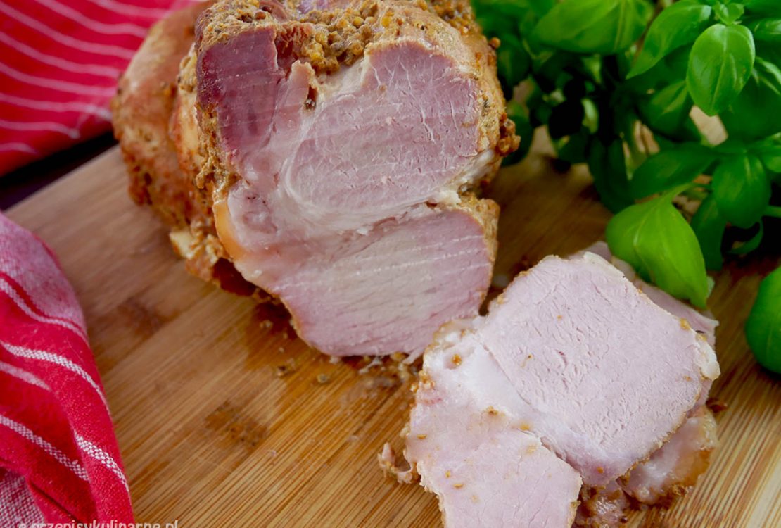 Musztardowa szynka gotowana w rękawie – pyszna wędlina na kanapki