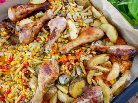 Kurczak pieczony z warzywami – błyskawiczny przepis na obiad