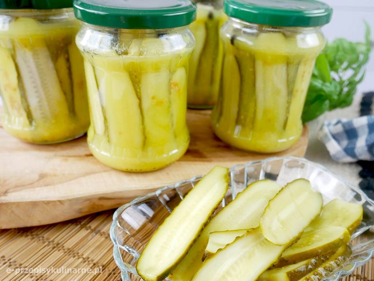 Ogórki kanapkowe w musztardzie – najlepszy przepis