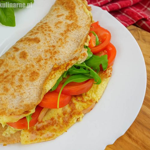 tortilla śniadaniowa z jajkiem