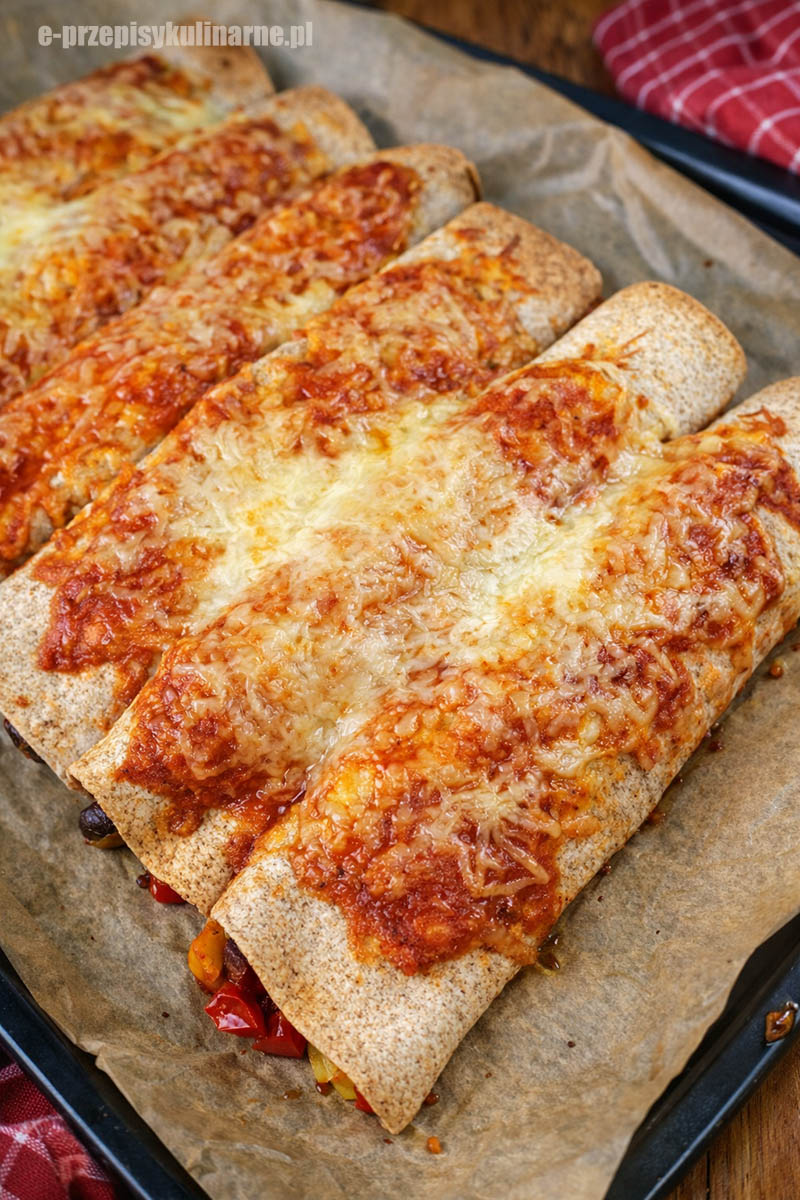 Enchilada z kurczakiem i serem – szybki obiad z piekarnika