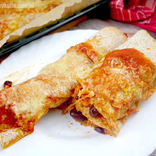 Enchilada z kurczakiem i serem – szybki obiad z piekarnika