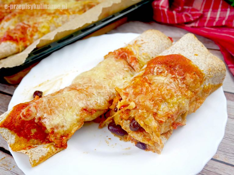 Enchilada z kurczakiem i serem – szybki obiad z piekarnika