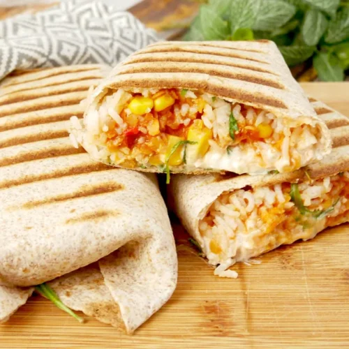 Burrito z ryżem i soczewicą – prosty przepis na sycący obiad