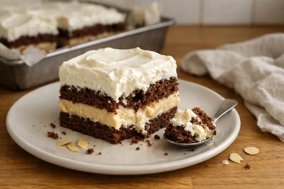 Kremowe ciasto z marcepanem i amaretto. Jeden składnik zmienia wszystko